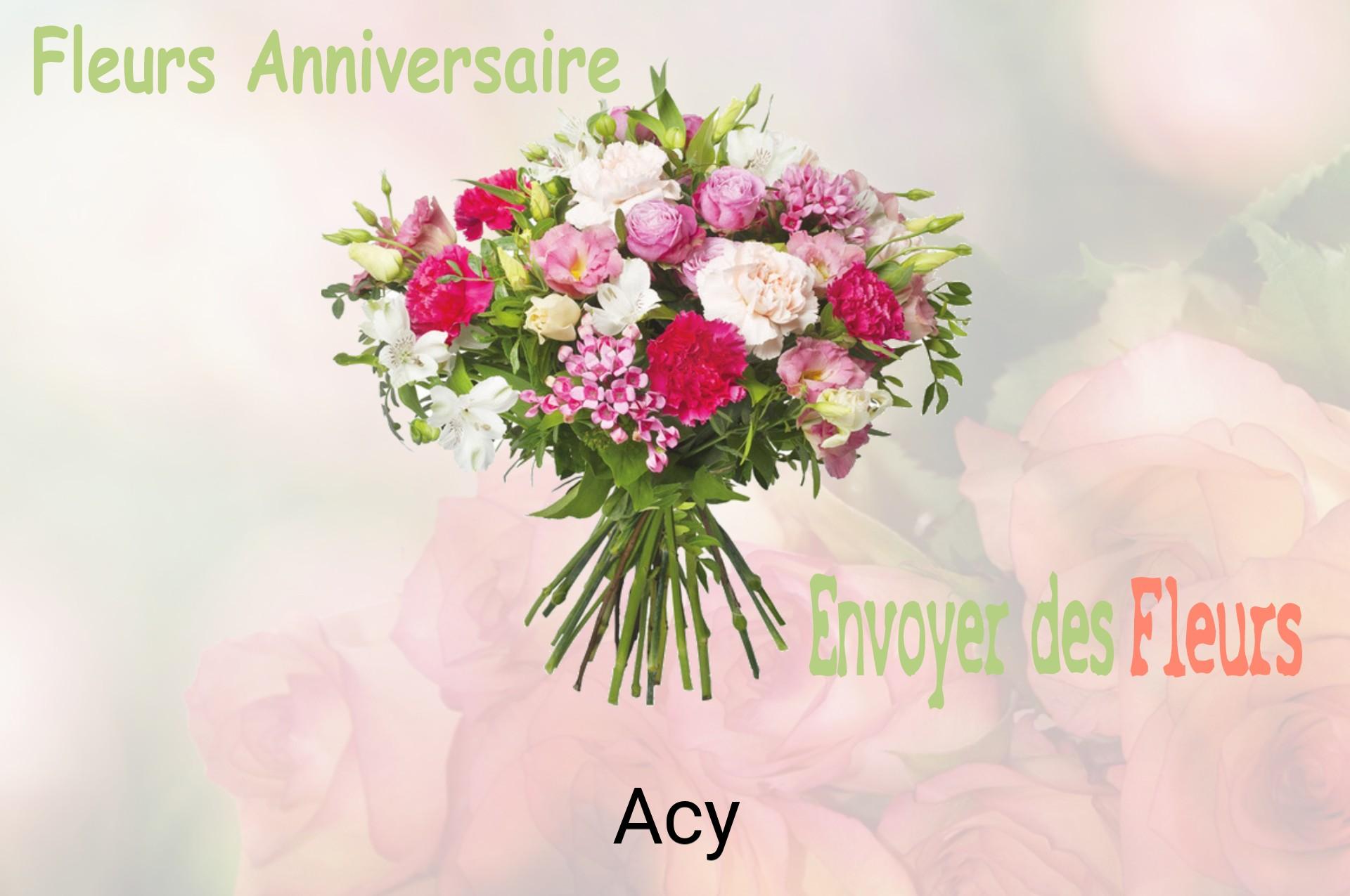 Bouquet de fleurs d’anniversaire livré à Acy